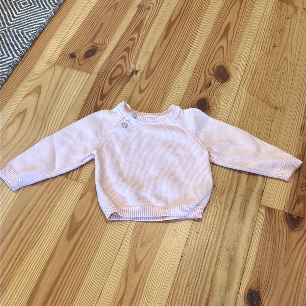 Charming Light Pink Kids Sweater